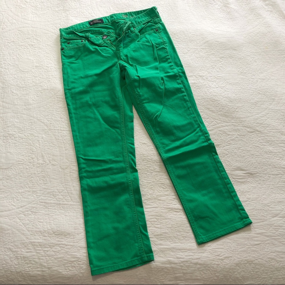 JCrew Bright Green Size 29 Matchstick Jeans Pants - Picture 3 of 9